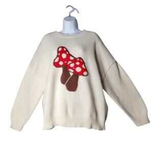Mushroom Sweater 3X Cottagecore Fairycore Whimsy Kawaii Rue+ Plus Size